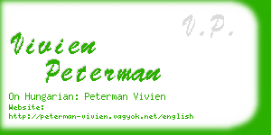 vivien peterman business card